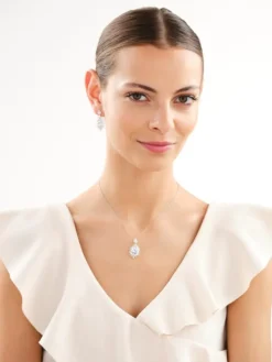 Kolczyki srebrne z cyrkoniami