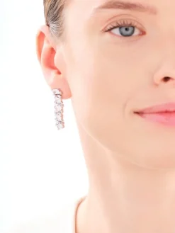 Kolczyki srebrne z cyrkoniami