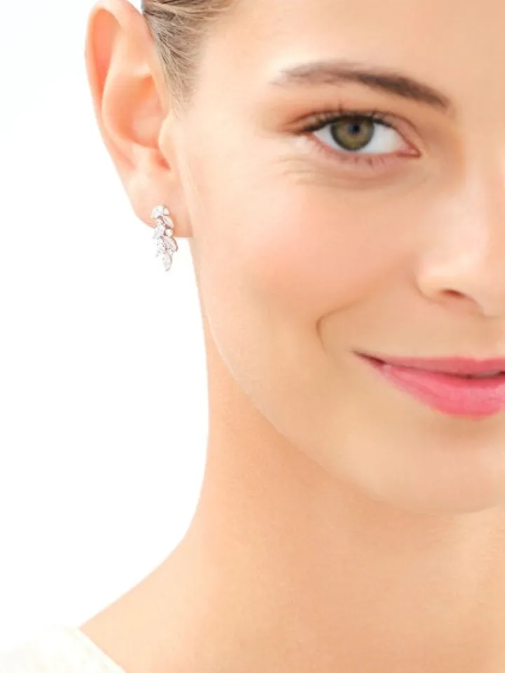 Kolczyki srebrne z cyrkoniami