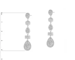 Kolczyki srebrne z cyrkoniami