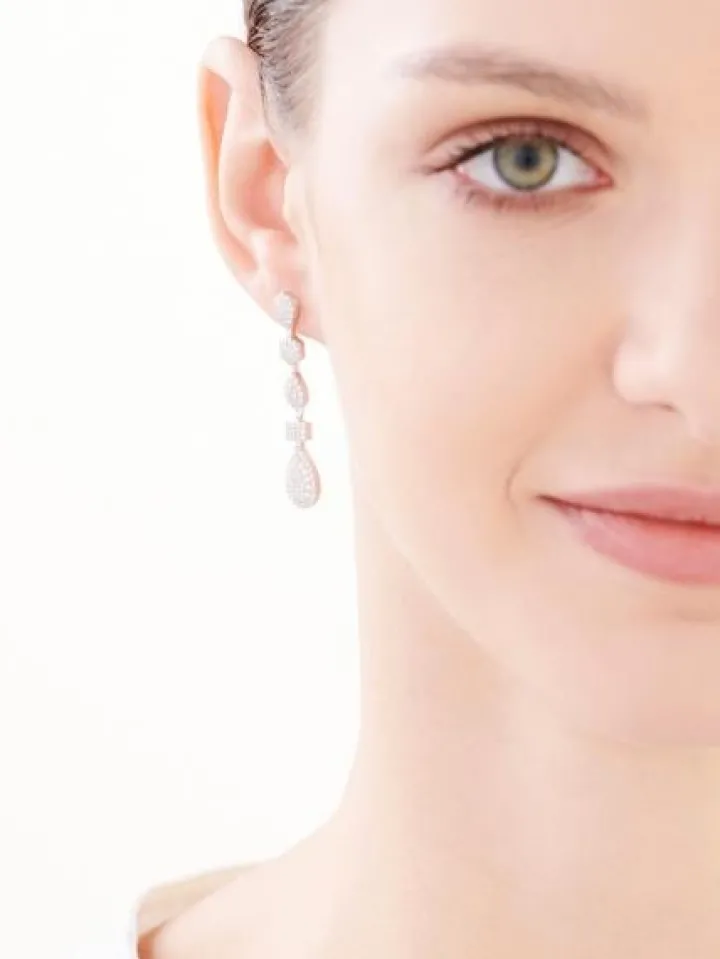 Kolczyki srebrne z cyrkoniami