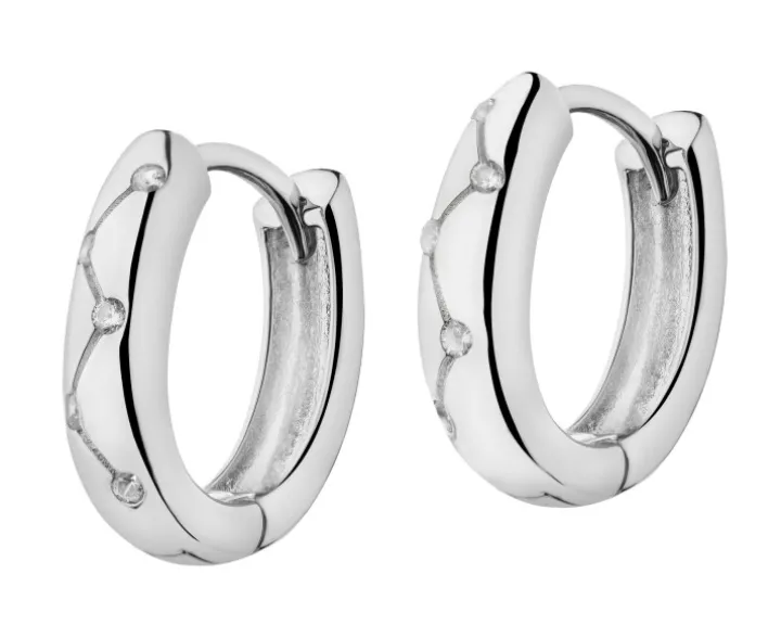 Kolczyki srebrne z cyrkoniami