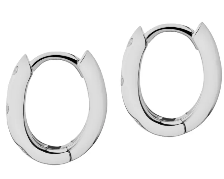 Kolczyki srebrne z cyrkoniami