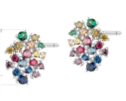 Kolczyki srebrne z cyrkoniami