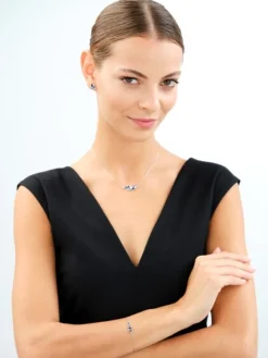 Kolczyki srebrne z cyrkoniami - gwiazdy