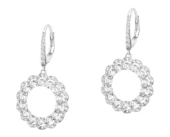 Kolczyki srebrne z cyrkoniami - koła