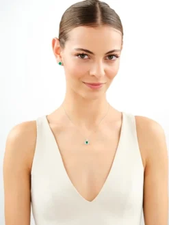 Kolczyki srebrne z cyrkoniami - koła