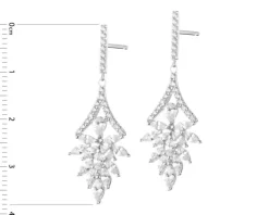 Kolczyki srebrne z cyrkoniami