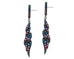 Kolczyki srebrne z cyrkoniami