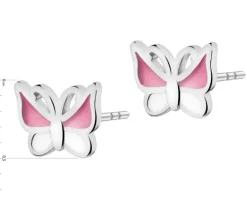 Kolczyki srebrne z emalią