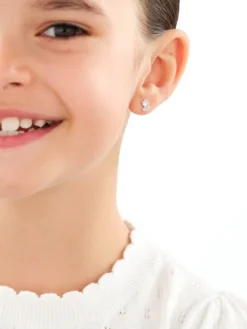 Kolczyki srebrne z emalią - jednorożce