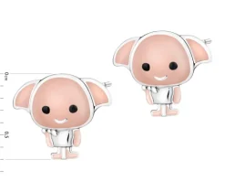 Kolczyki srebrne z emalią - Harry Potter, Zgredek, Warner Bros. Discovery