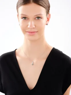 Kolczyki srebrne z markasytami - kwiaty