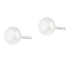 Kolczyki srebrne z perłą