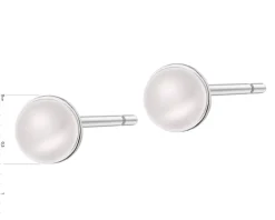 Kolczyki srebrne z perłami