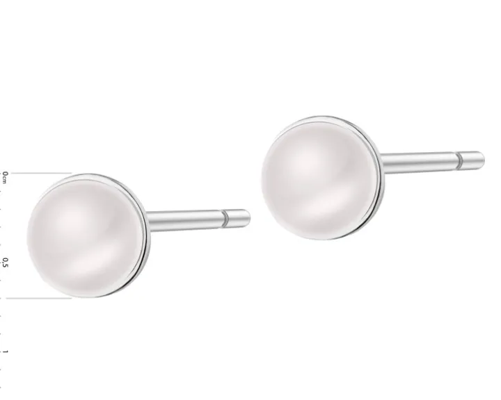 Kolczyki srebrne z perłami