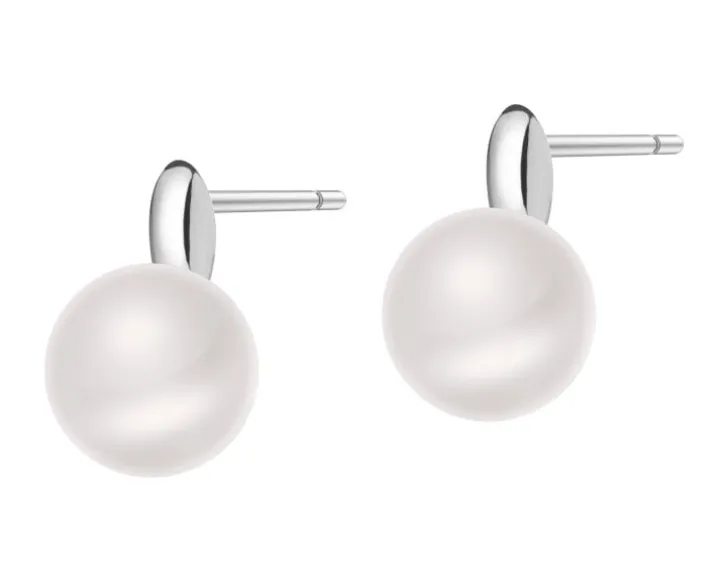 Kolczyki srebrne z perłami