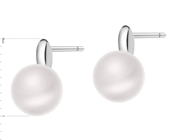 Kolczyki srebrne z perłami