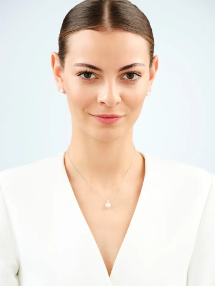 Kolczyki srebrne z perłami