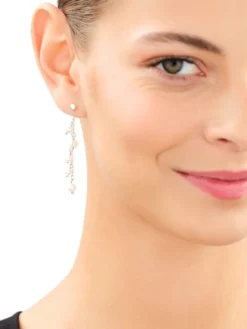 Kolczyki srebrne z perłami