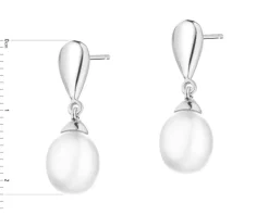 Kolczyki srebrne z perłami