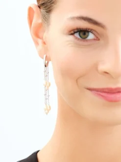 Kolczyki srebrne z perłami