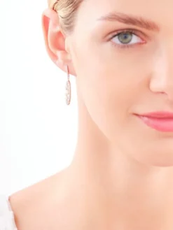 Kolczyki srebrne z perłami i cyrkoniami