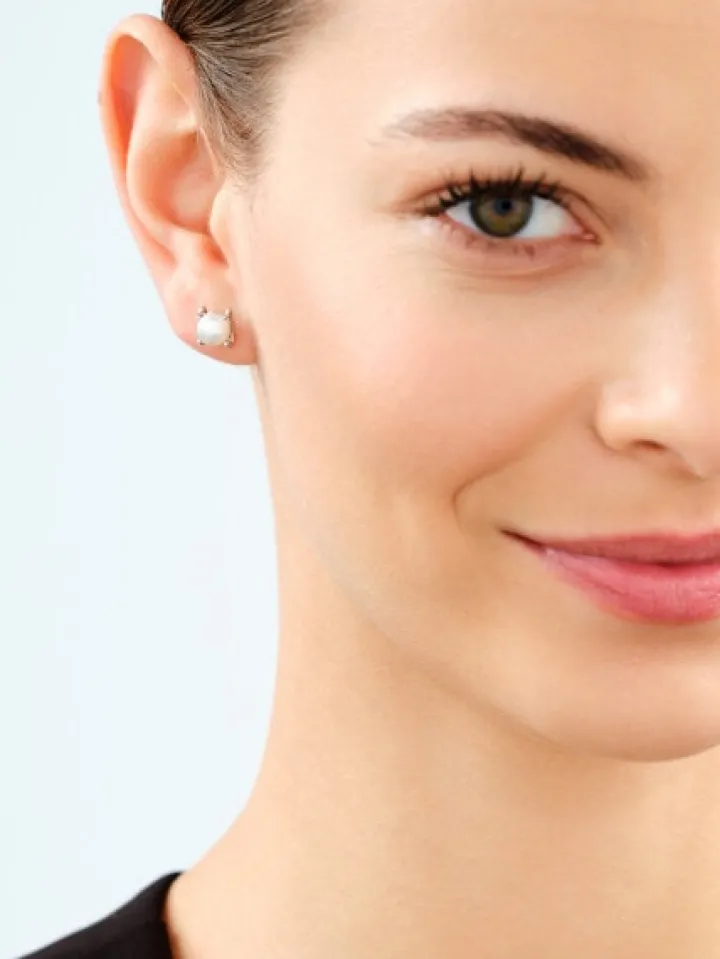 Kolczyki srebrne z perłami