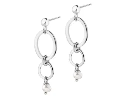 Kolczyki srebrne z perłami