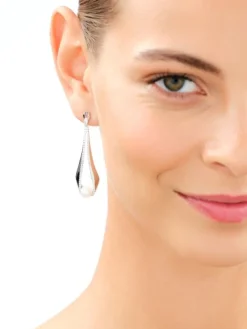 Kolczyki srebrne z perłami i cyrkoniami