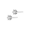 Kolczyki z białego złota z brylantami - 0,36 ct - próba 750