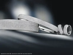 Kolczyki z białego złota z brylantami - koła - 0,67 ct - próba 585