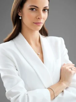 Kolczyki z białego złota z brylantami – SI2/H - 2,47 ct - próba 750