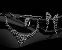 Kolczyki z białego złota z brylantami - 2,18 ct - próba 585