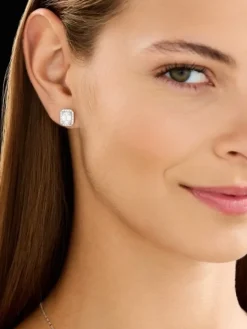 Kolczyki z białego złota z diamentami - VS2-SI1/G - 2,25 ct - próba 750