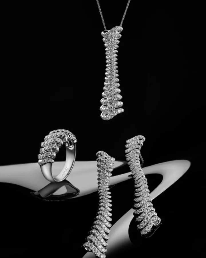 Kolczyki z białego złota z brylantami - 2,30 ct - próba 750