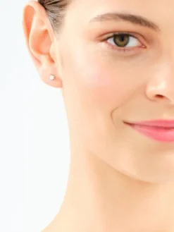 Kolczyki z białego złota z brylantami - 0,32 ct - próba 585