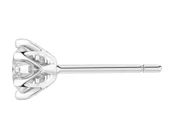 Kolczyki z białego złota z brylantami - 0,84 ct - próba 585