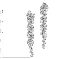 Kolczyki z białego złota z  brylantami - 1,30 ct - próba 750