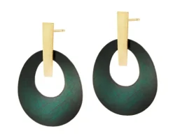 Kolczyki z brązu pozłacane