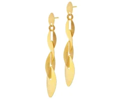 Kolczyki z brązu pozłacane