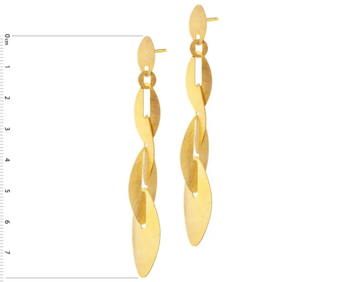 Kolczyki z brązu pozłacane