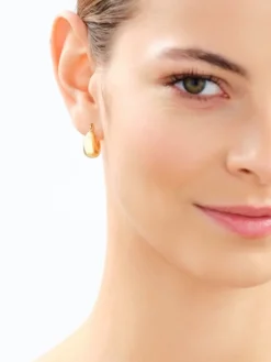 Kolczyki z mosiądzu pozłacane