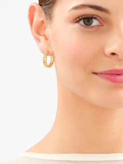 Kolczyki z mosiądzu pozłacane