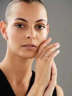 Kolczyki z różowego złota z brylantami - koła - 0,50 ct - próba 585