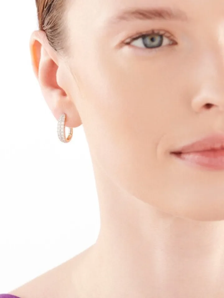 Kolczyki z żółtego złota z brylantami - 0,93 ct - próba 585