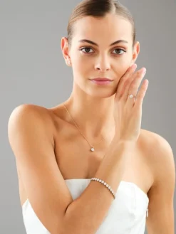 Kolczyki z żółtego złota z brylantami laboratoryjnymi - 0,37 ct - próba 585