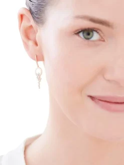 Kolczyki z żółtego złota z brylantami - 0,48 ct - próba 585