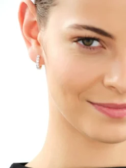 Kolczyki z żółtego złota z brylantami - koła - 1,00 ct - próba 585