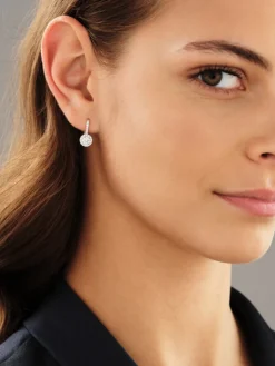 Kolczyki z żółtego złota z brylantami - 0,94 ct - próba 585